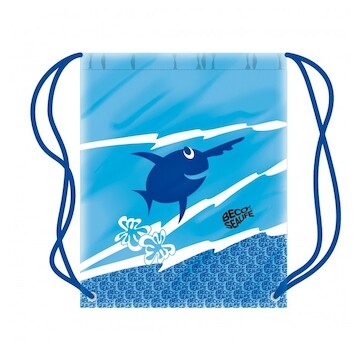 Dětský plavecký vak s rybičkou - modrý