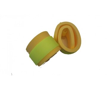 Nadlehčovací rukávky na AQUAEROBIC (pár)-neon žlutý zip 550x120x15mm
